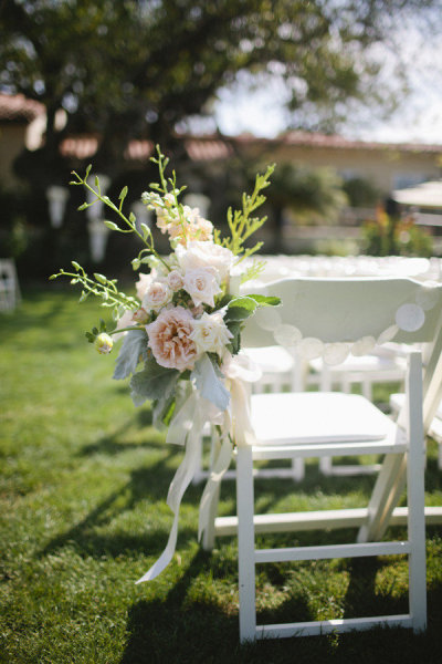 peach sage and light blue wedding