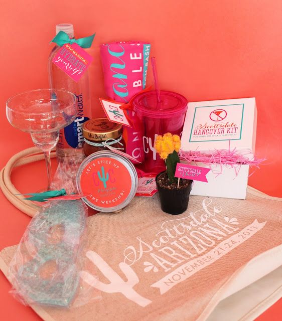 pinterest find bachelorette party welcome bag goodies
