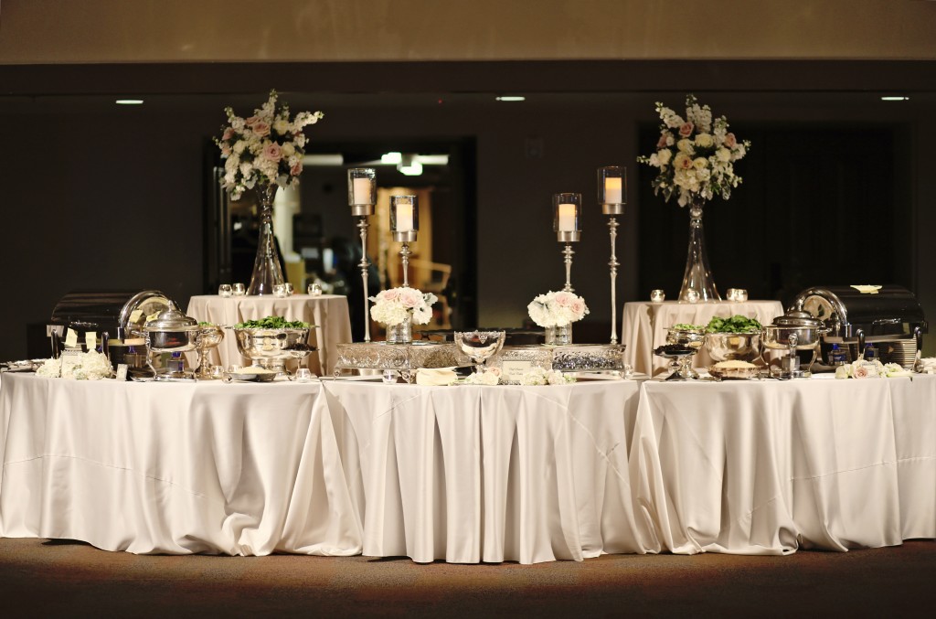 elegant food buffet set up | the riley center meridian ms | pretty presentations catering 