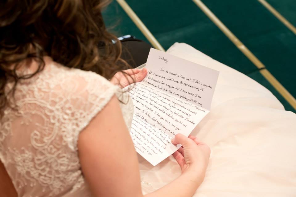 wedding day letter
