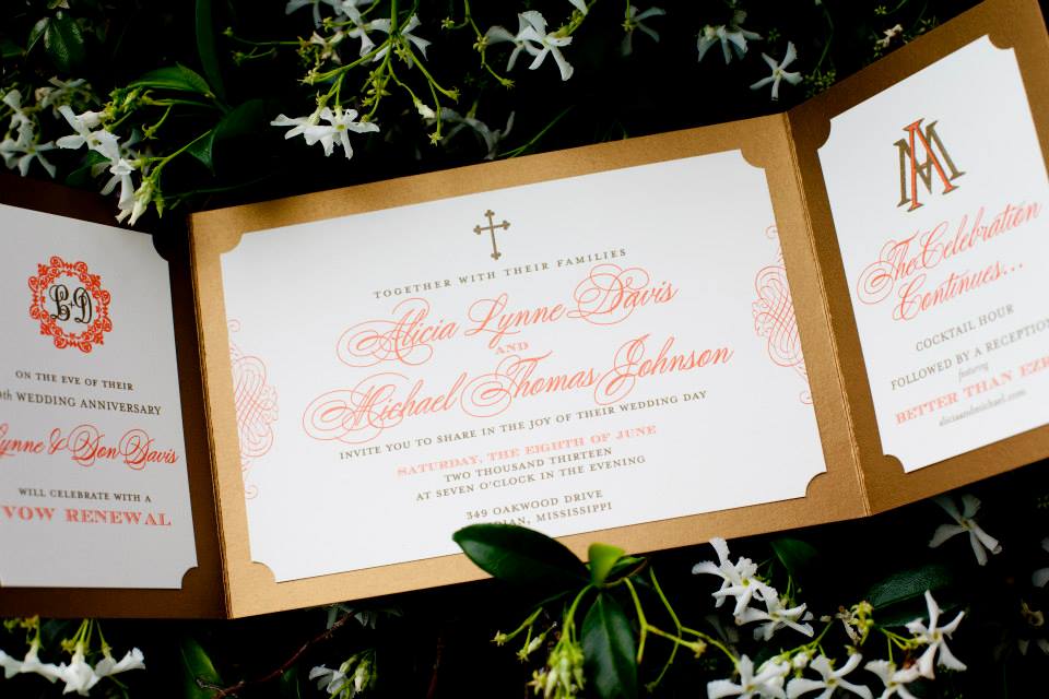 wedding invitation shot