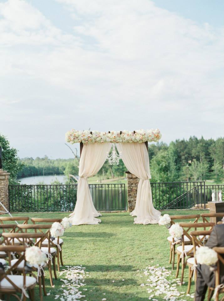 elegant outdoor ms wedding