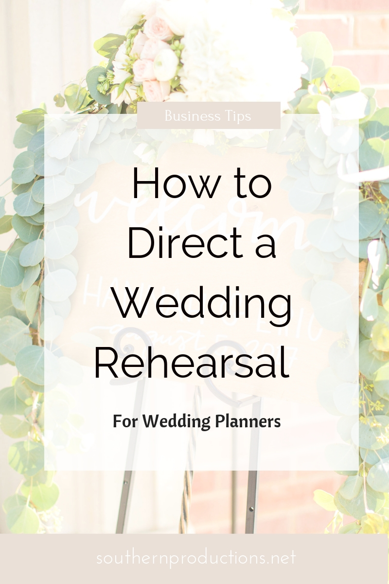 How to Direct a Wedding Rehearsal