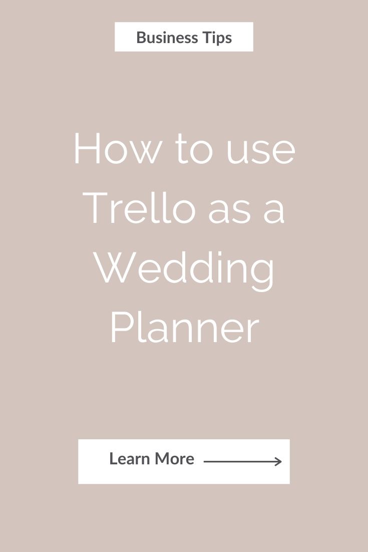 How to use Trello as a Wedding Planner