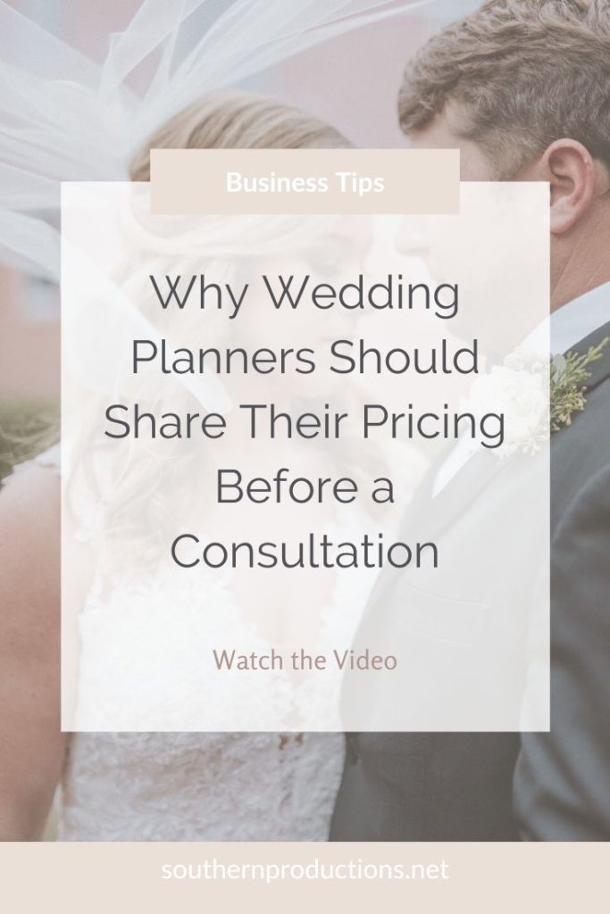 Why Wedding Planners Should Share Pricing Before Consultations