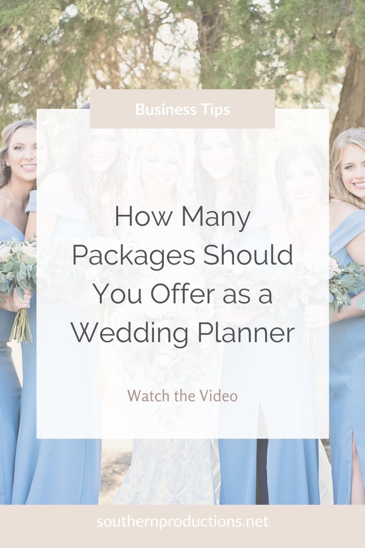 How Many Packages Should You Offer as a Wedding Planner