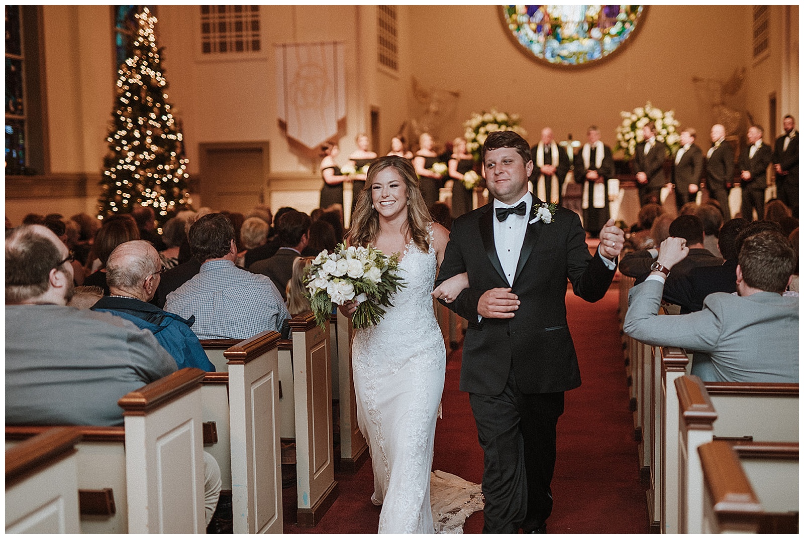 Philadelphia, Mississippi Christmas Wedding | First United Methodist Church + Bridges the Venue