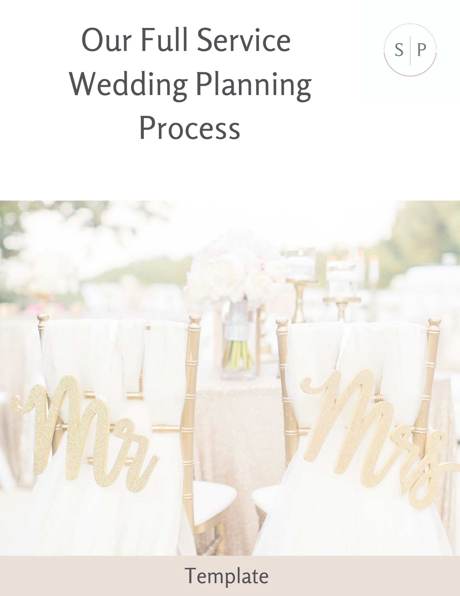 Full Service Wedding Planning Process Template