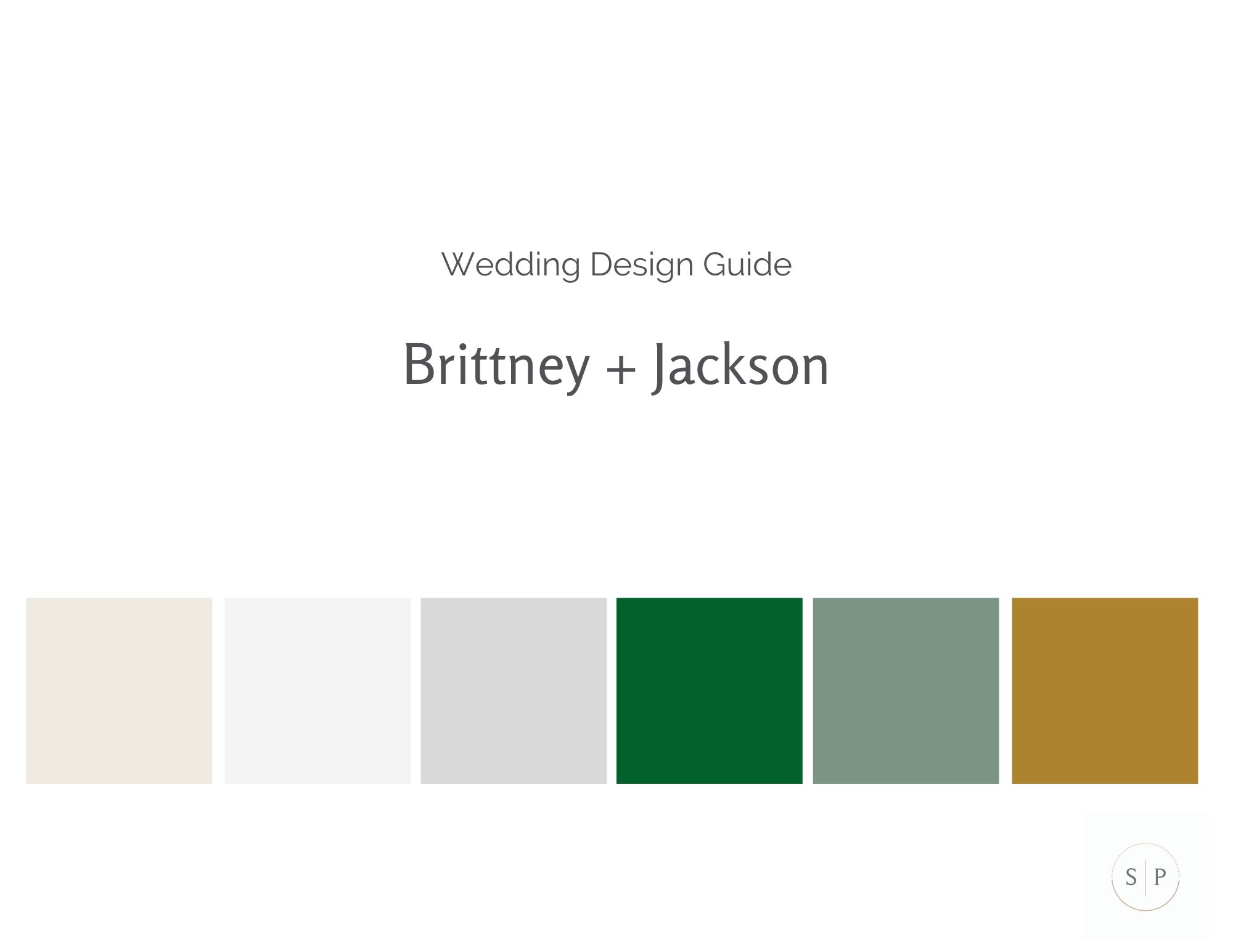 Wedding Design Guide Template