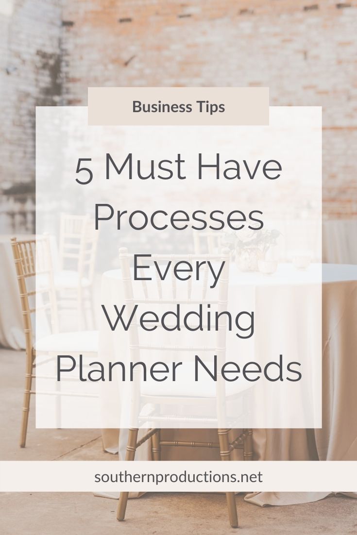Processes Every Planner Needs
