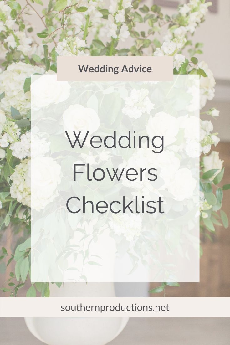 Wedding Flowers Checklist 