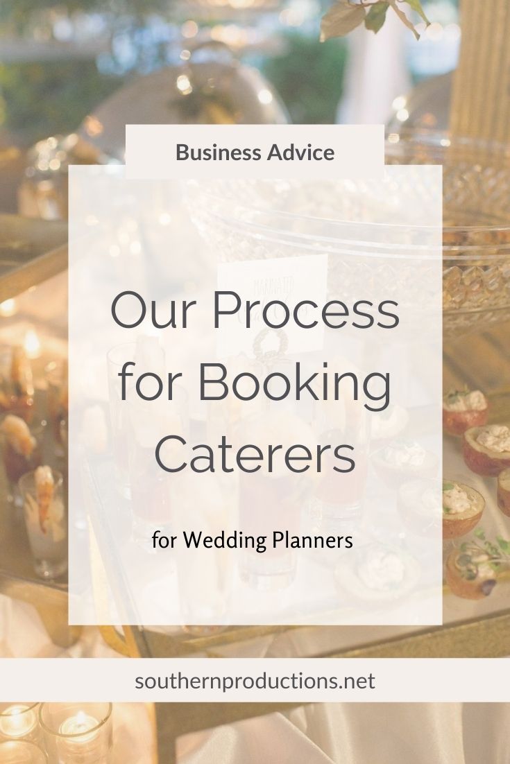 Process for Booking Wedding Caterer