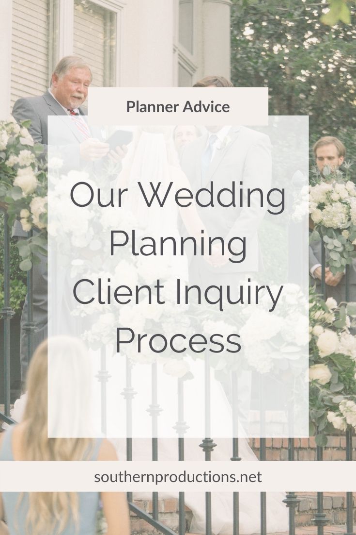 Wedding Planning Client Inquiry Process