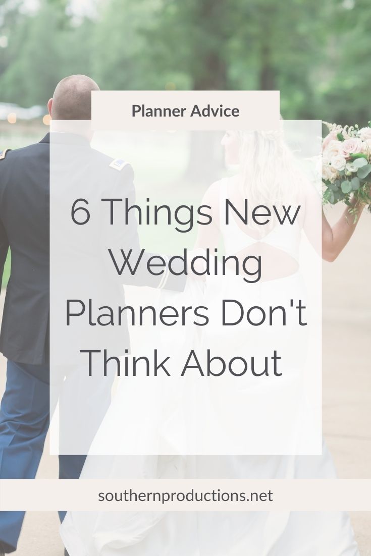 6 Things New Planners Don't Think About