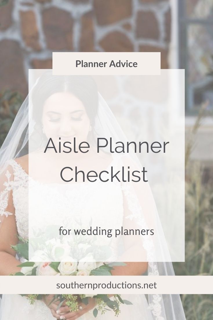 Aisle Planner Checklist for Wedding Planners