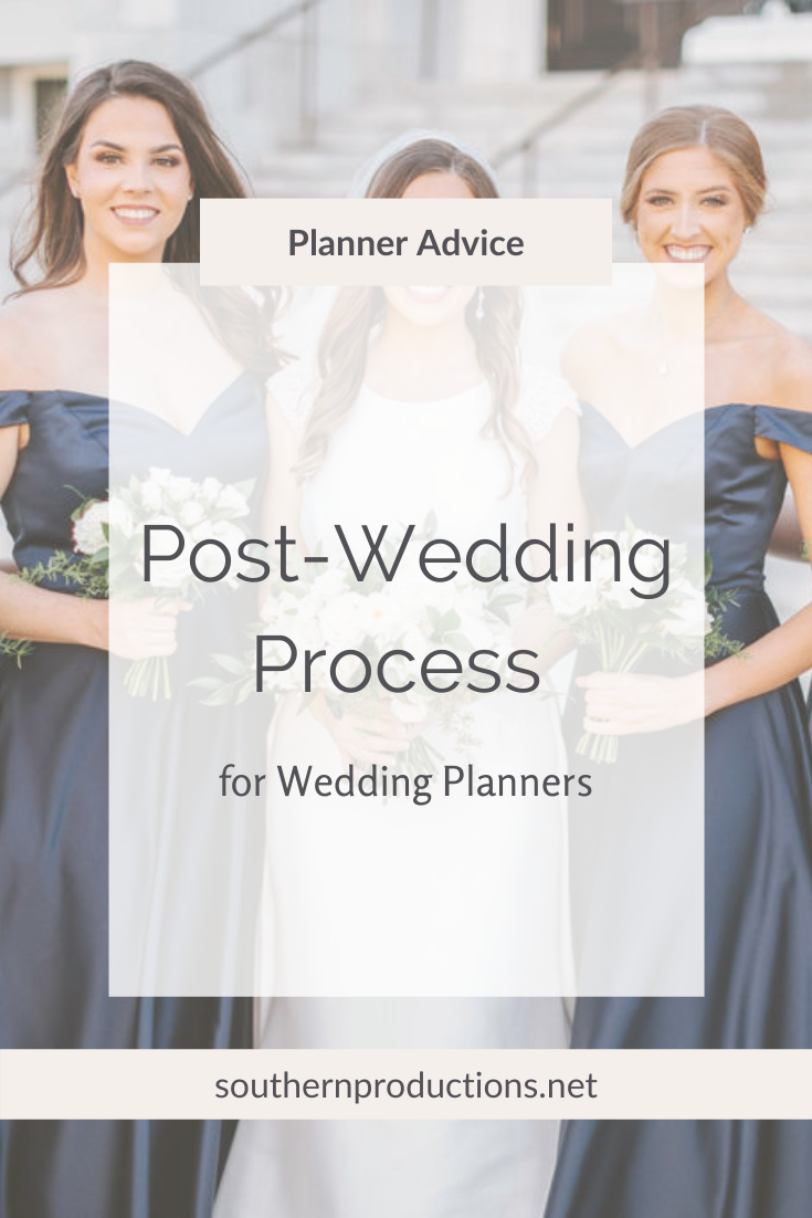 Post Wedding Process for Planners