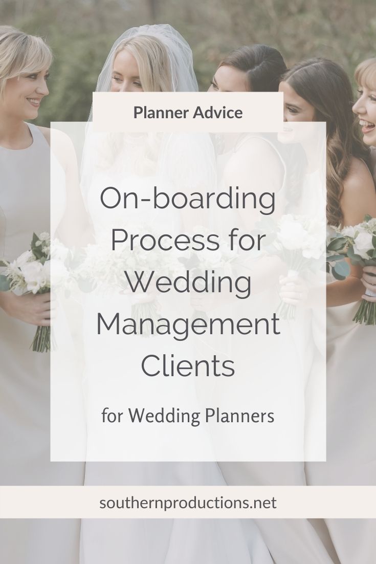 On-boarding Process for Wedding Management Clients