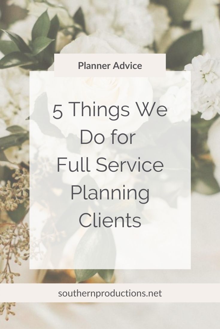 Full Service Planning Clients