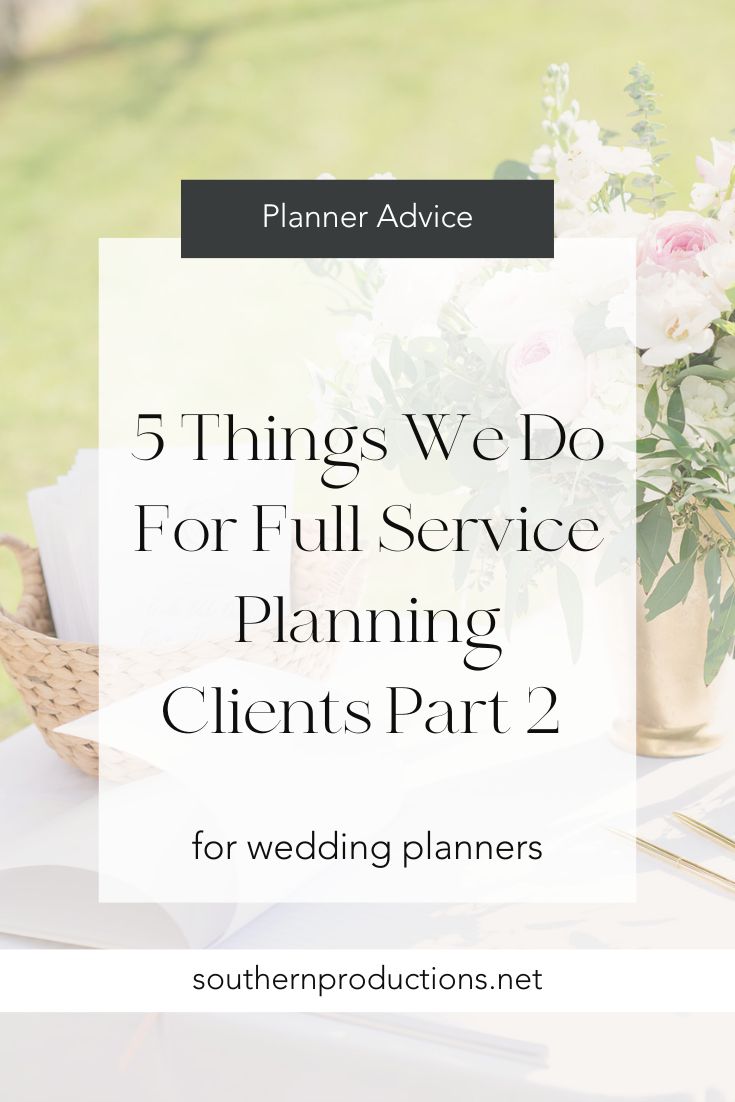 5 Things to Do for Wedding Planning Clients