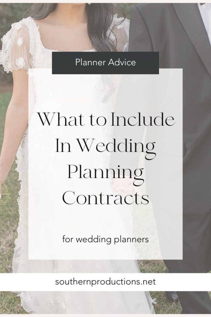Wedding Planning Contract