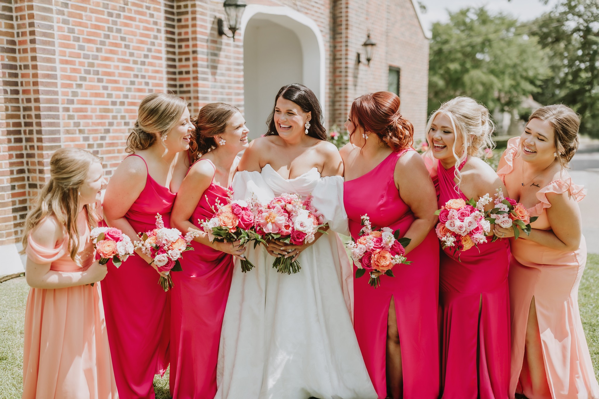 Bright Summer Wedding at Oak Grove Baptist Church & Soule